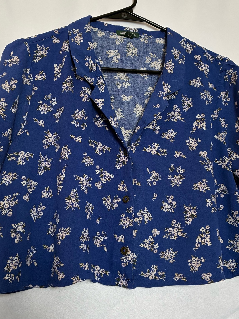 wild fable Blue Floral Button-Down Shirt